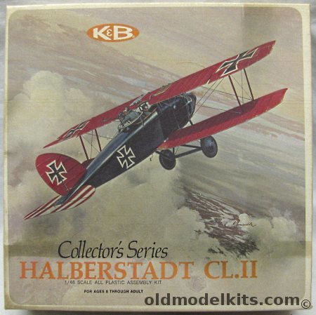 Aurora-KB 1/48 Halberstadt CL-II Collector' Series - (CLII), 1136-200 plastic model kit